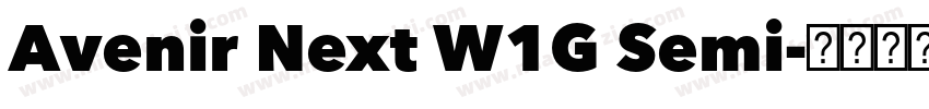 Avenir Next W1G Semi字体转换